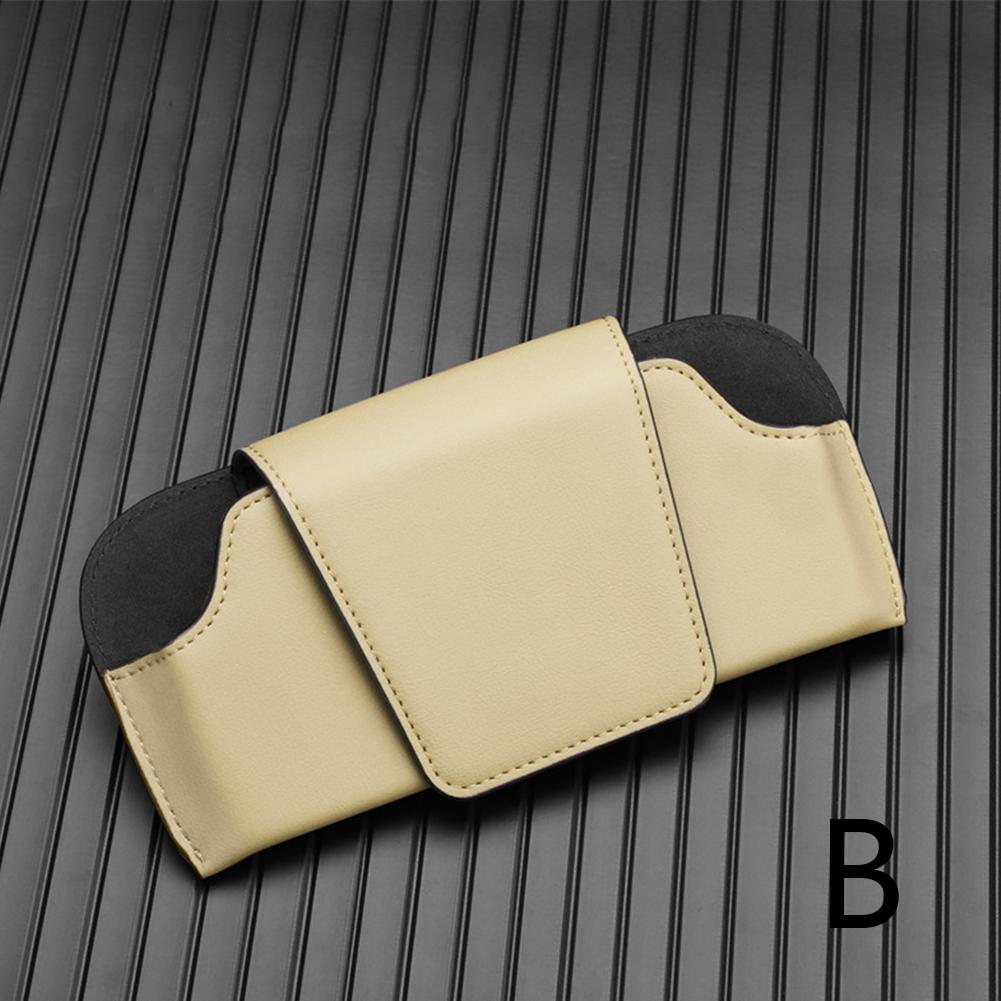 Универсальный автомобильный держатель для солнцезащитных очков, магнитная застежка, чехол для хранения очков, автомобильный солнцезащитный козырек, держатель для очков с зажимом