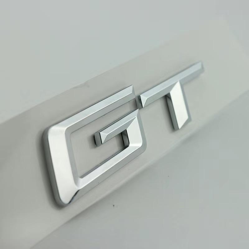 3D ABS Logo GT Emblem Letters Badge Car Rear Trunk Sticker for BMW F34 E36 E46 F07 G32 650 535i 630i 3 5 6 Series GT Accessories TU0