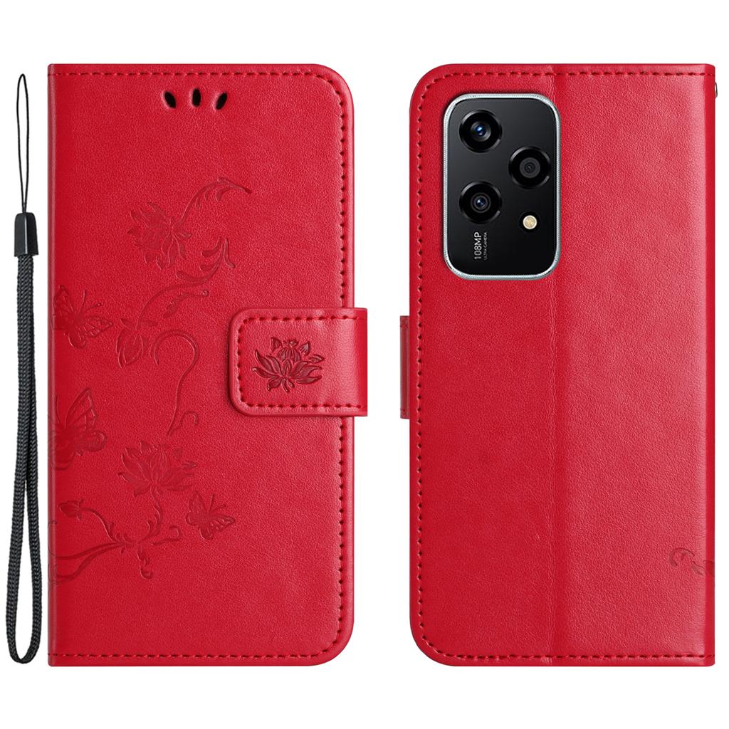 For Honor 200 Lite Case Butterfly Flower Leather Wallet Book Stand Phone Cover