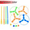1-10Pcs Flying Helicopter Toy Hand Rotating Circle Bamboo Dragonfly Hand Rub Plastic Propeller For Outdoor Flying Toy Kids Gift