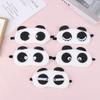 Cute Design Accessories Plush Panda Face Eye Mask Travel Sleeping Soft Eyeshade Portable Sleeping Cover