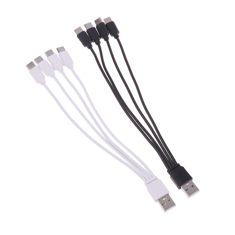 20 см 4 в 1 USB C зарядный кабель 4 порта USB разветвитель зарядный кабель разъем типа C для мобильных телефонов смартфонов планшетов