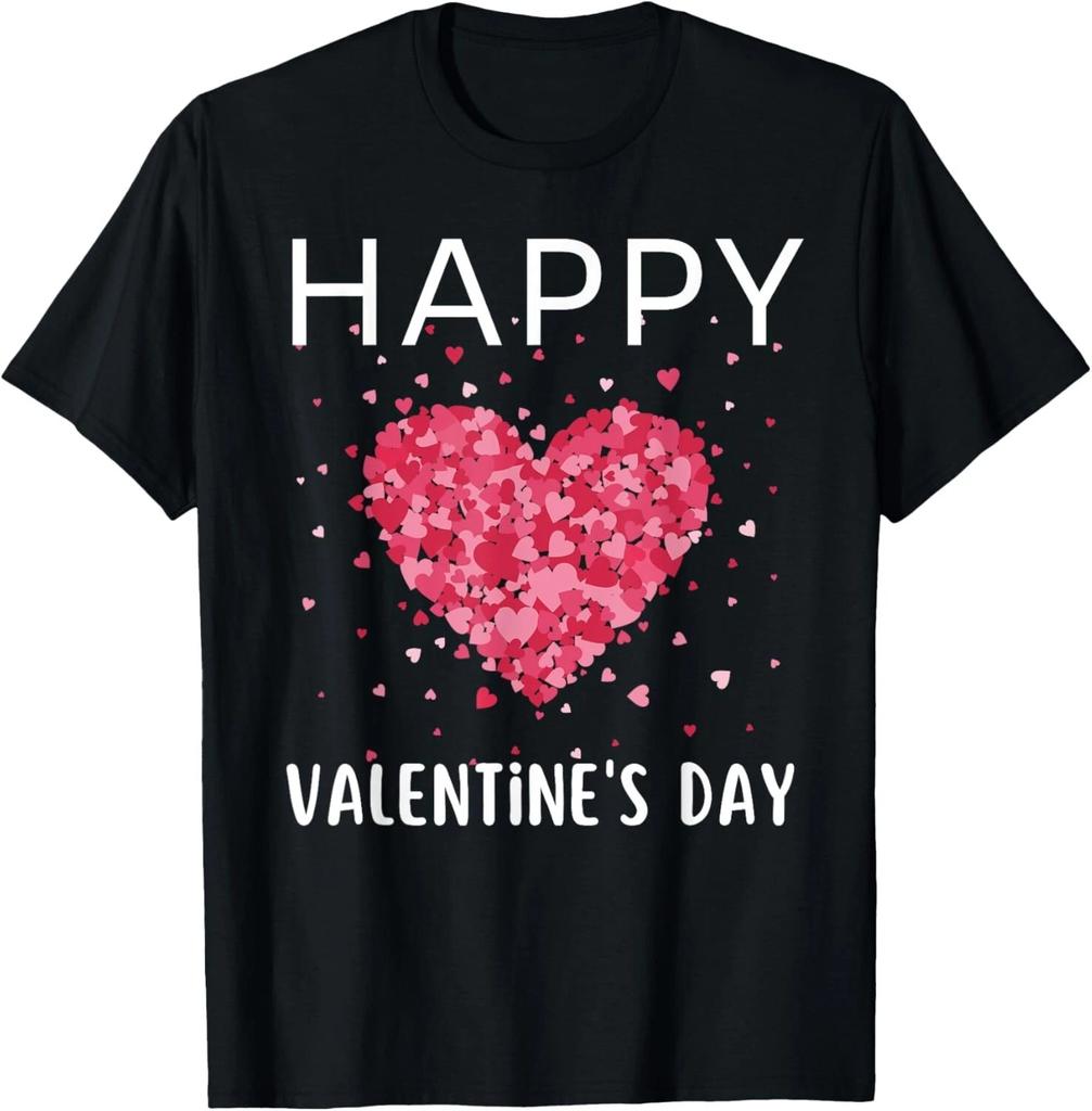 Funny Happy Valentines Day Heart Love Valentine Men Women T- Shirt