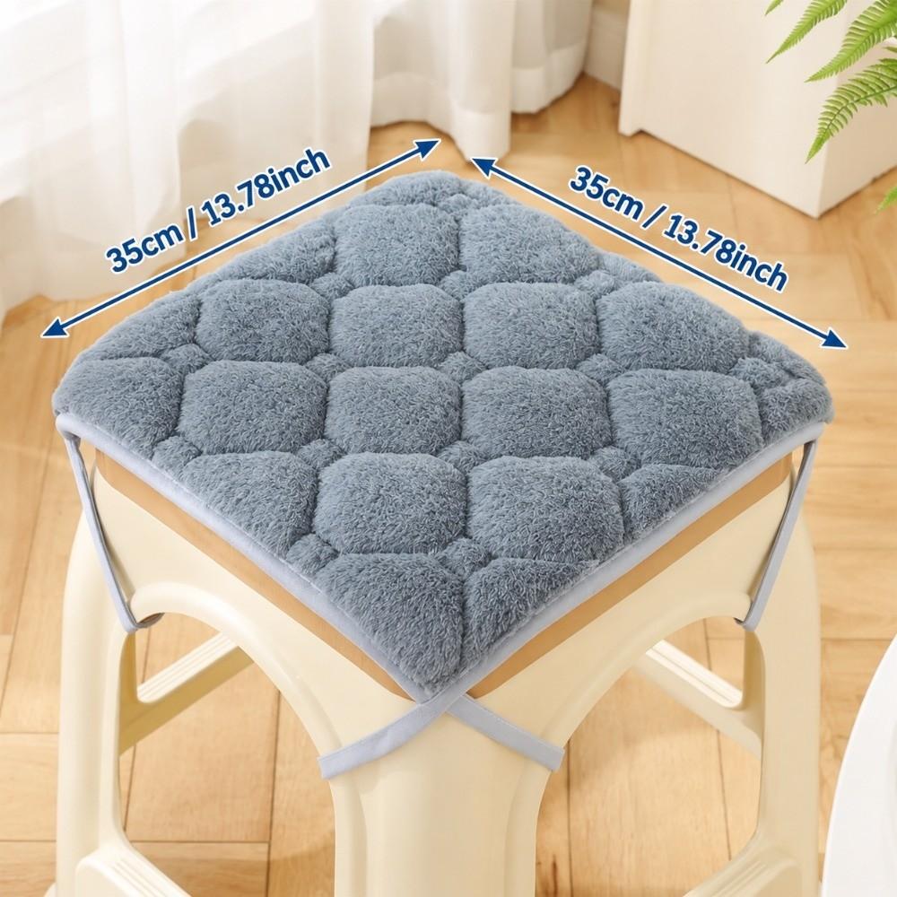 35x35cm Square Seat Pad Plush Chair Pad New Chair Cushion Home Office