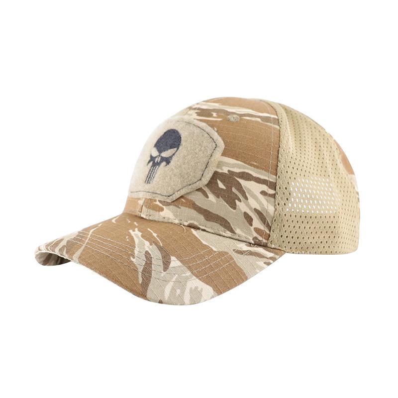 Дышащая тактическая бейсболка камуфляжной расцветки - Кепка с козырьком от солнца для альпинизма и велоспорта