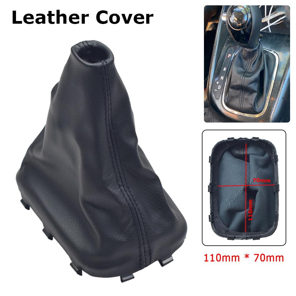 Car Automatic AT Leather Gear Shift Knob Dust-Boot Cover for KIA Forte Koup 2009 - 2013 846401M500WK Car Styling Accessories