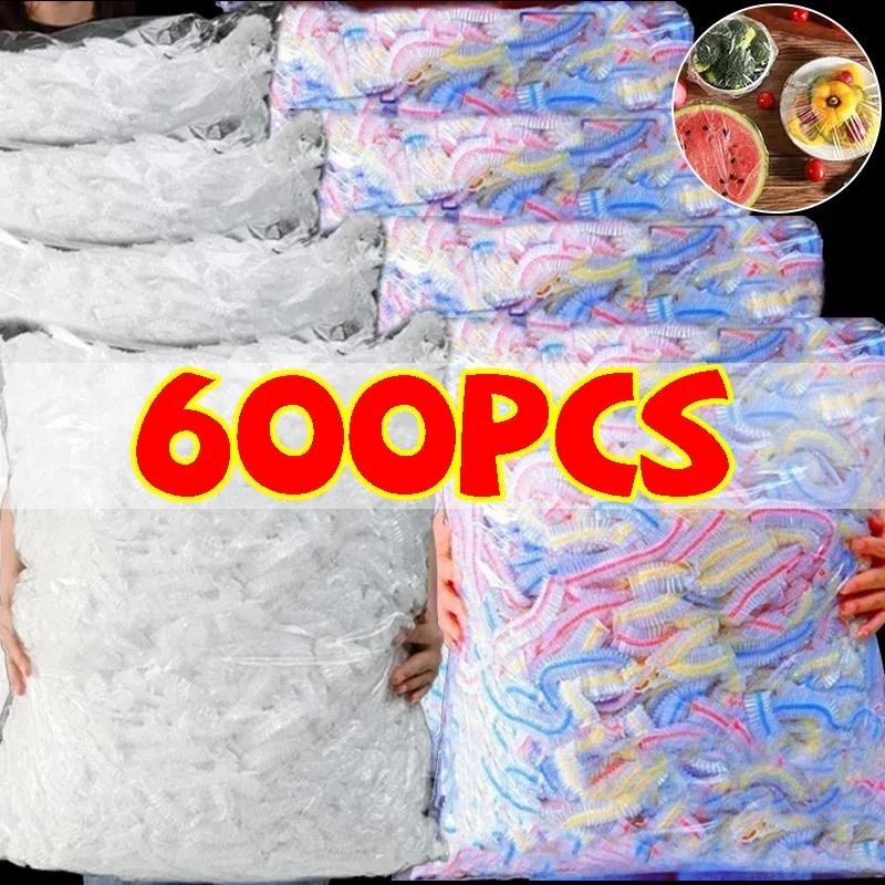 50-600 шт. Одноразовая пищевая пленка, крышка для сохранения свежести, пластиковая крышка для хранения еды, фруктов для дома, кухни, кемпинга на открытом воздухе, шапочка для душа