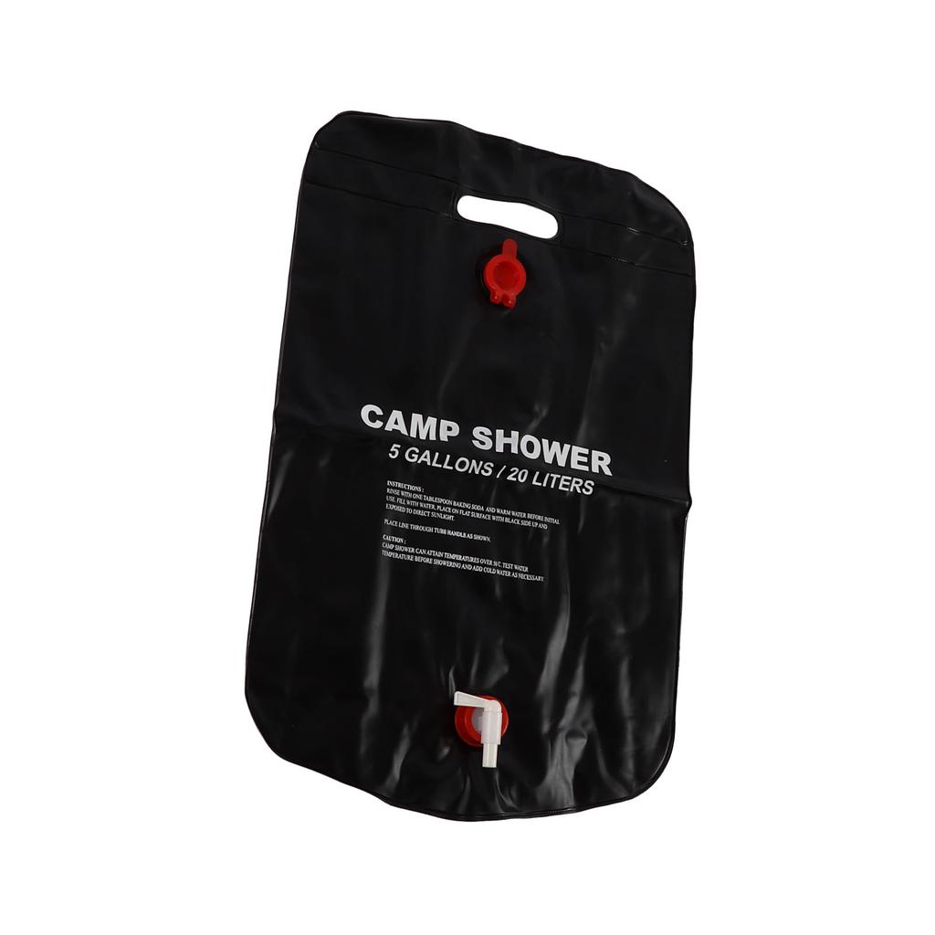 20 л Водный душевой мешок с солнечным подогревом Складной Портативный ПВХ Нагревательный мешок для ванны для кемпинга на открытом воздухе