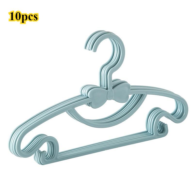 10pcs Baby Hangers Plastic Kids Clothes Storage Hanger for Nursery Children Hangers Toddler Infant Portable Coats Home Rack