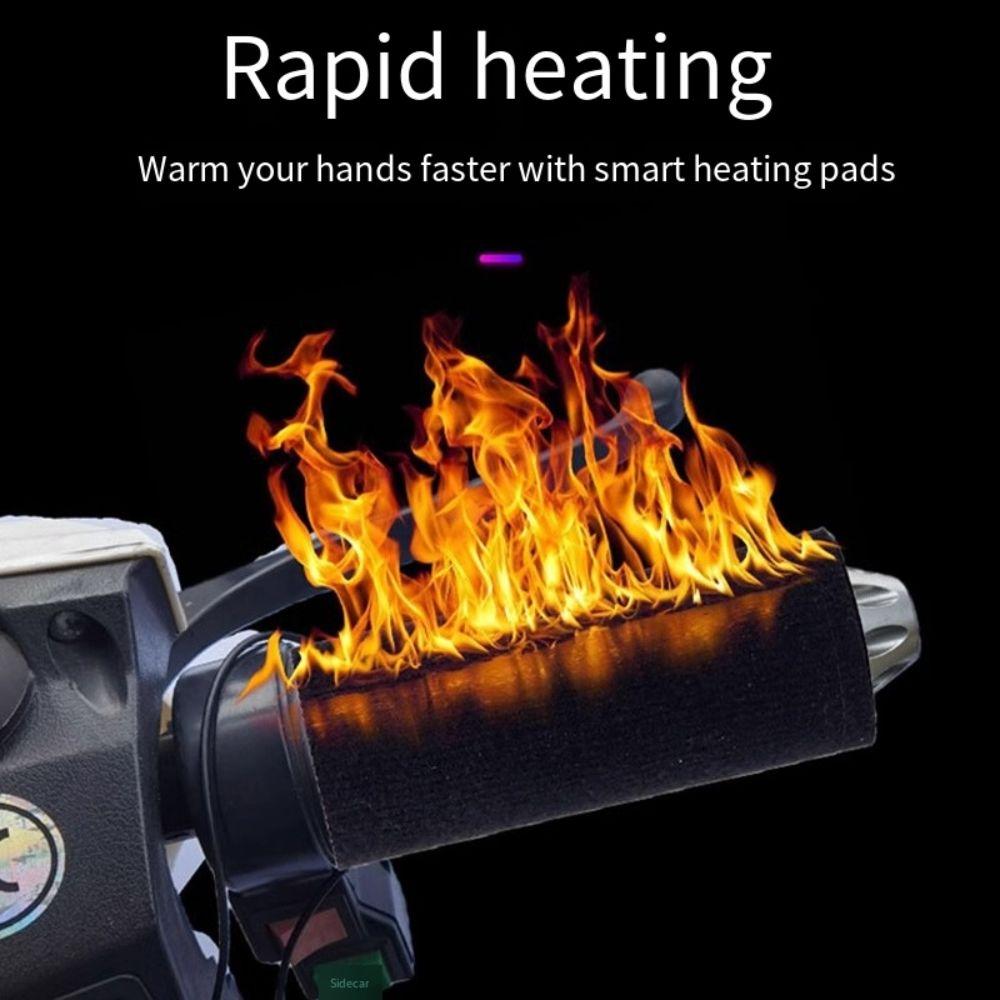 Non-slip Motorcycle Handlebar Warmer Warm Heating Handle Grips Cover Autumn/Winter