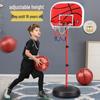 Adjustable Indoor Basketball Hoop with 6 Balls for Kids Ages 3-9