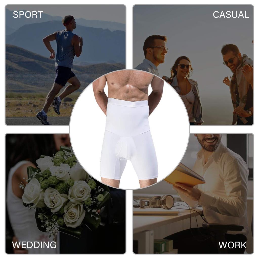 Мужские утягивающие шорты с высокой посадкой для похудения