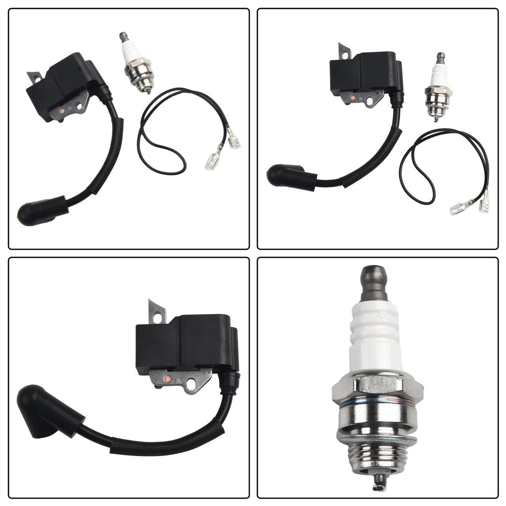 Ignition Wire Ignition Coil For-Husqvarna 125B 125BVX HB281 585836101 545108101 1 Set 3 Parts Leaf Blower Part