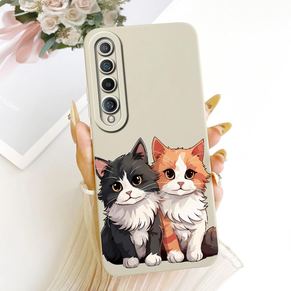 For Xiaomi Mi 10 Case Fashion Cartoon Cute Funny Painted Silicone Phone Casing M2001J2G M2001J2I