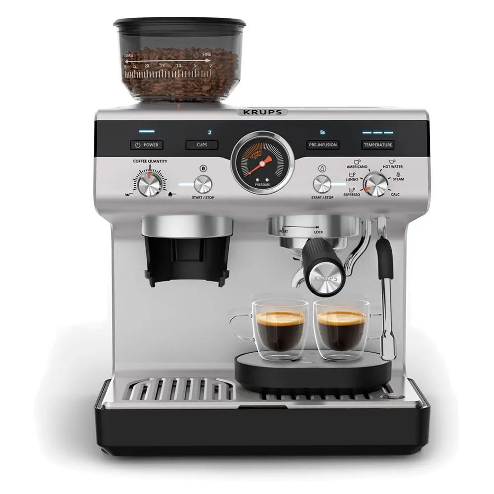 Krups XP801T10 Manual Espresso Machine 15 bar Black/Silver