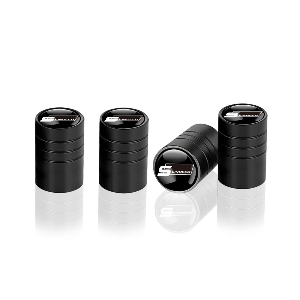 T304Pcs Car Tire Valve Caps Metal Wheel Dust Covers Accessories For Volkswagen VW R Polo Passat Rline Golf Tiguan Jetta GTI Touran