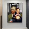 Abstract Famous Canvas Painting Funny Van Gogh and Mona Lisa Posters and Prints Wall Art Picture for Living Room Decor Cuadros