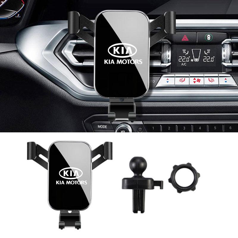 Car Phone Holder Air Vent Clip Mount Stand GPS Support For KIA KN K3 K5 Sportage Rio Sorento Picanto Ceed RIO 2 3 4 Accessories JD2