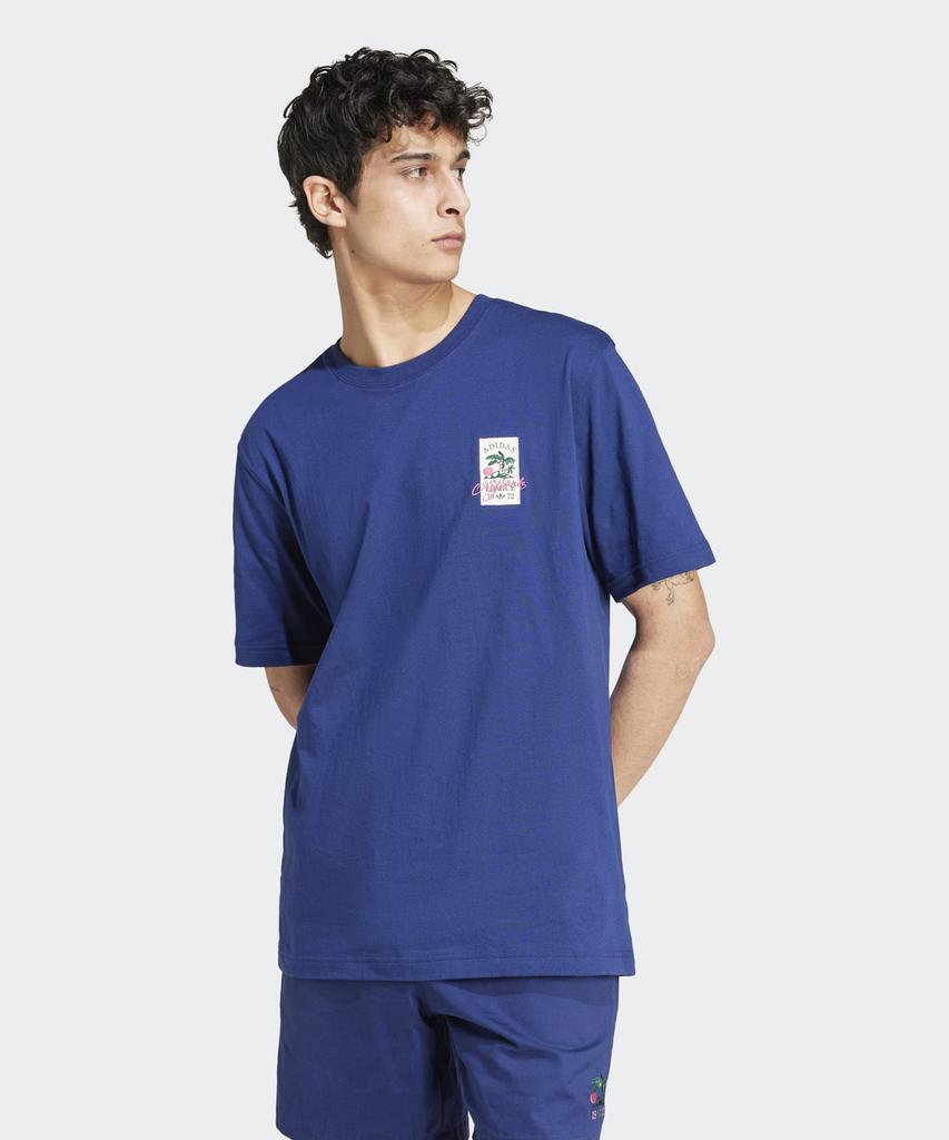 Футболка Adidas Leisure Badge - Темно-синий / Jd6347