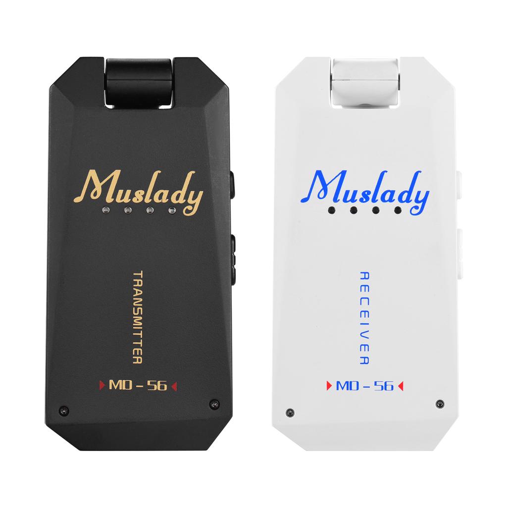 Muslady MD-5G Wireless 5.8G Guitar System Rechargeable Audio Transmitter and Receiver ISM Band for