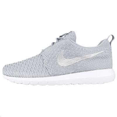 Кроссовки унисекс Roshe NM Flyknit Серый Волк-Серый Волк-Серый-Белый 677243-012