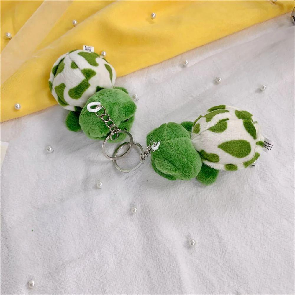 Bag Pendant Cartoon Mini Plush Key Ring Auto Animal Keychain Turtle Doll Keychain Turtle Pendant
