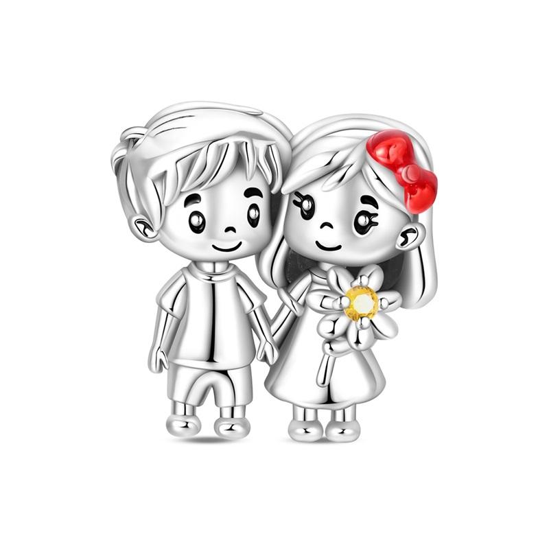 925 Silver Charm Beads Glowing Luminous Firefly Star Light Bulb Pendant for Bracelet DIY Charms Jewelry