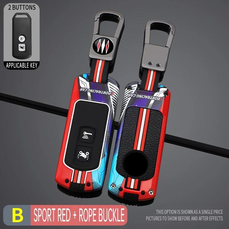 CPO1 Racing Style Metal Key Case Cover For Honda Motorcycle SH125 Forza 350 250 750 ADV 150 X-ADV SH150i SH300 150 PCX125 Accesorios