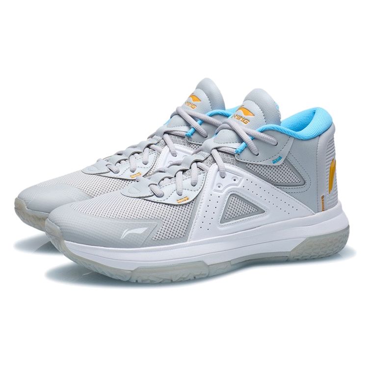 Баскетбольные кроссовки Li Ning Team Emblem Mid Мужские баскетбольные кроссовки Coin-Gray ABAR117-4