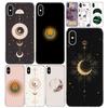 Золотая луна и Солнце Чехол для телефона Для iPhone 11 12 13 Mini 14 15 Plus 16 Pro Max 17 Air 7 8 + SE Художественный Индивидуальный Fundas 11 12 13