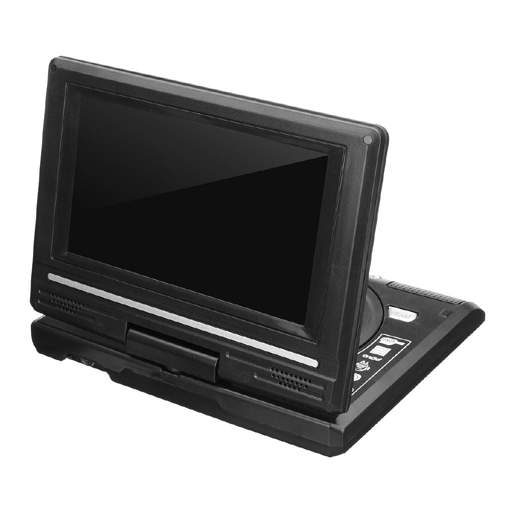7,8-дюймовый портативный HD-телевизор, DVD-плеер VCD CD MP3 DVD для дома, автомобиля, USB, SD-карты, RCA, Портативный кабель, Игра 16:9. Поворот ЖК-экрана