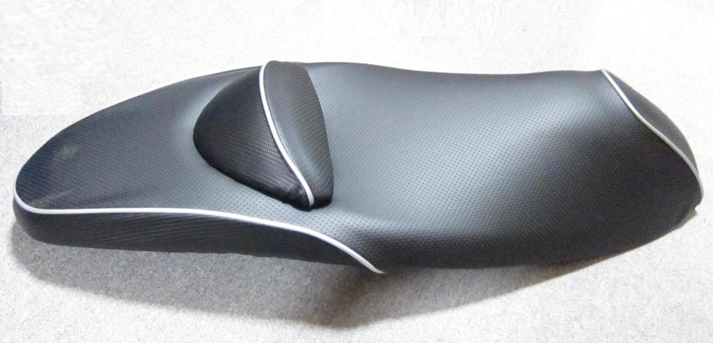 Made In Thick Synthetic Leather Seat Covers Specifically Designed for the PCX125 Easy Installation with Elastic Dimpled Fiber with Silver Japan! JF28.
