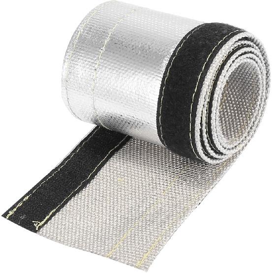 Car Heat Shroud 3/4" ID 3.2ft Aluminized Sleeving Insulated Shield Sleeve Heat Wire Shield Sleeve for 3/4" OD Fuel Lines Heat Protection Auto