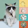 Кошка Собака Собака Солнцезащитные шляпы Дышащая шляпа рыбака для питомца Модная кошачья солнцезащитная шляпа