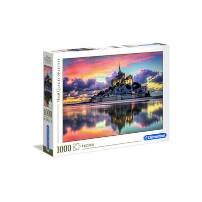 Корея Настольные игры Закат Мон-Сен-Мишель Пазл C39367, разные цвета, 1000 деталей Пазл, Детские игры, Развивающие игрушки