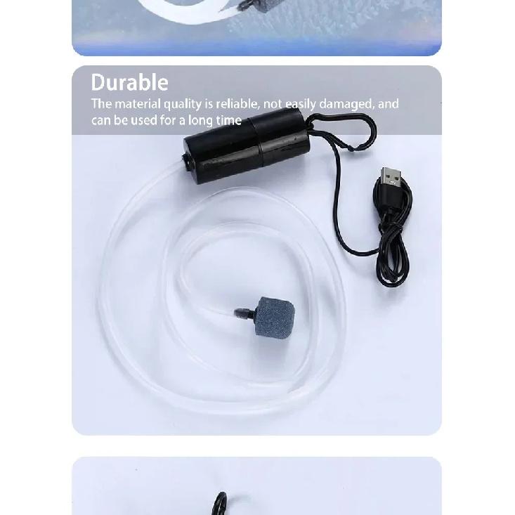 Мини кислородный насос USB портативный аквариум для рыбок рыбоводство аквариумные принадлежности маленький кислородный насос ультра тихий аэратор для рыбалки