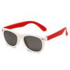 Polarized Silicone Baby Sunglasses - Anti-UV, Color Block, Fashionable Kids' Eyewear
