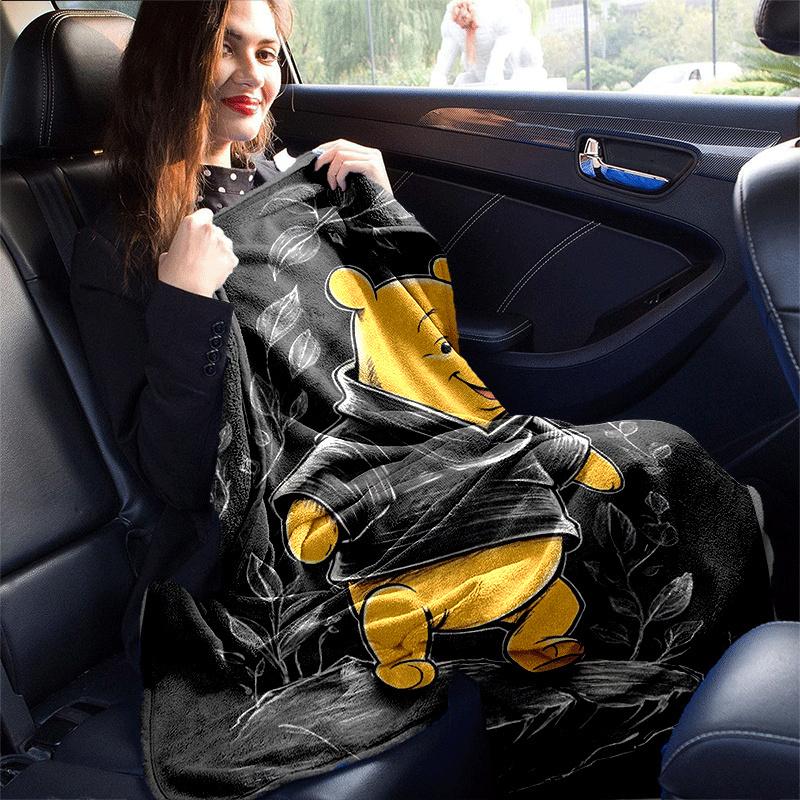 1pc Winnie The Pooh Printing Blanket - Soft, All-Season Throw for Office Blanket, Car, Travel