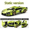1:14 MOC Mechanical Remote Control Sports Car Building Block Set - DIY Assembly Racing Puzzle Toy for Decoration Birthday Gift