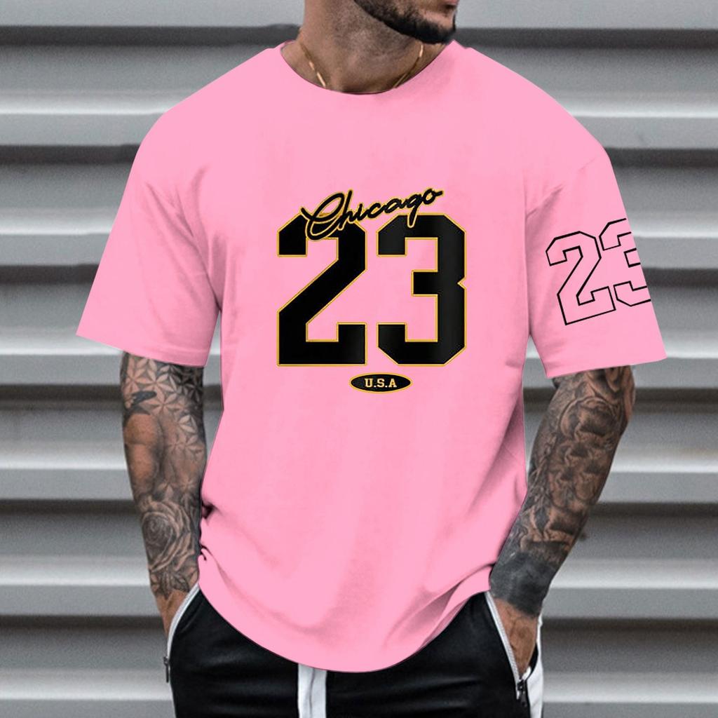 European and American men's trend simple style 3D digital printing short-sleeved T blood, can be sent on behalf of one piece