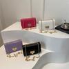 Niche Diamond Solid Color Chain Small Square Bag New Trendy Fashion Shoulder Bag Simple and Fashionable Crossbody Women's Bag