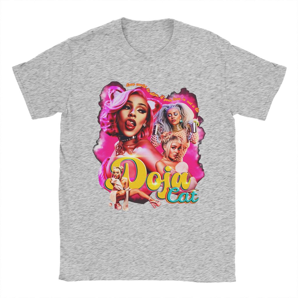 Футболка Doja Cat Tour Ma Vie для унисекс, повседневная, 100% хлопок, с круглым вырезом, короткий рукав, одежда больших размеров