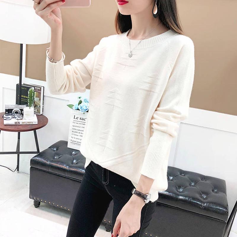 Зимний женский теплый свитер с низким воротником и саженцем, свободная студенческая майка, толстовки