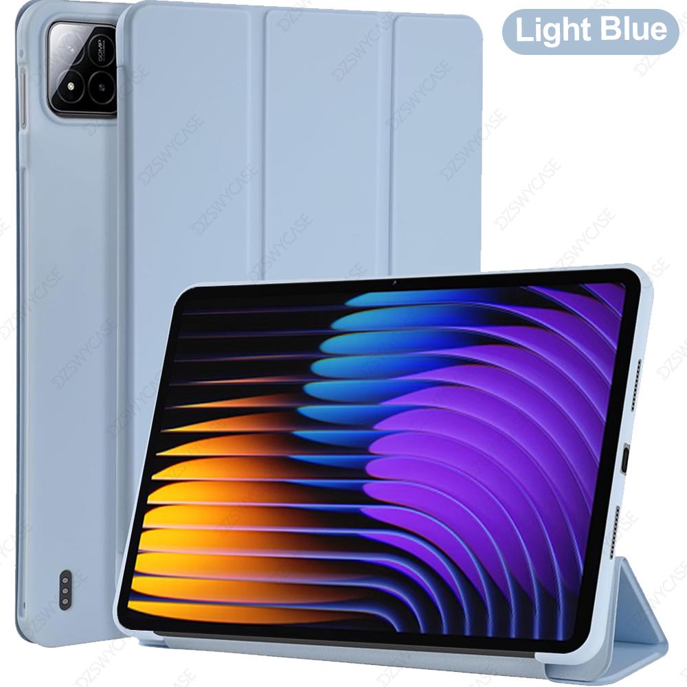 Case for Xiaomi Pad 7/7 Pro(11.2-Inch, 2024), for Xiaomi Pad 8/8 Pro(11.2-Inch, 2025)Back Tri-Fold Stand Protective Tablet Cover