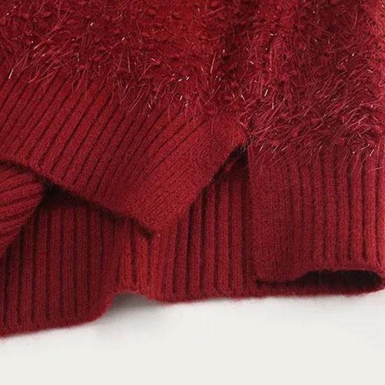 Женский весенне-осенний элегантный жилет с v-образным вырезом, однотонный свитер без рукавов, зимний свободный яркий шелковый вязаный пуловер с кисточками