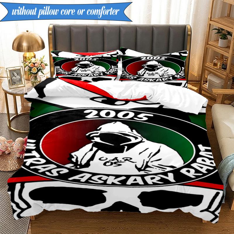 3PCS Ultras: Passionate Supporters United Bedding Set 2D Printing (Includes 1 Duvet Cover + 2 Pillowcases Coreless), Bedroom decor,Fan gift
