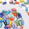 10Pcs Cartoon Design Small Fish Beads Ceramic Jewelry Making Material  Gift
