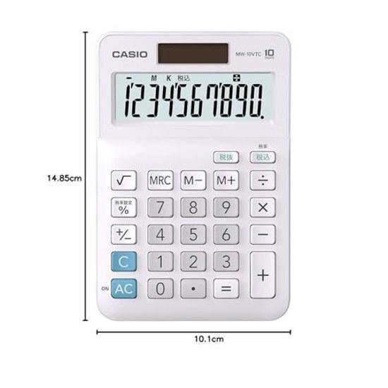 Калькулятор Casio Standard Mini Just Type на 10 цифр MW-10VTC-N