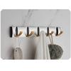 Coat Rack Wall Mount - Modern, Metal Wall Coat Rack Sturdy Wall Hook Rack Rail for Hanging Coat, Jacket, Clothes, Hat