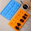 1 шт. 3D силиконовая форма для леденцов в виде цифр - многоразовая форма для выпечки конфет и закусок - незаряженный кухонный аксессуар для инструментов для выпечки